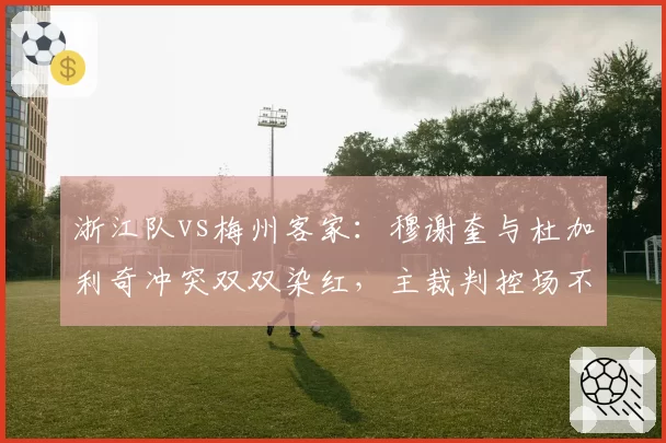 浙江队vs梅州客家:穆谢奎与杜加利奇冲突双双染红,主裁判控场不足致比赛失控
